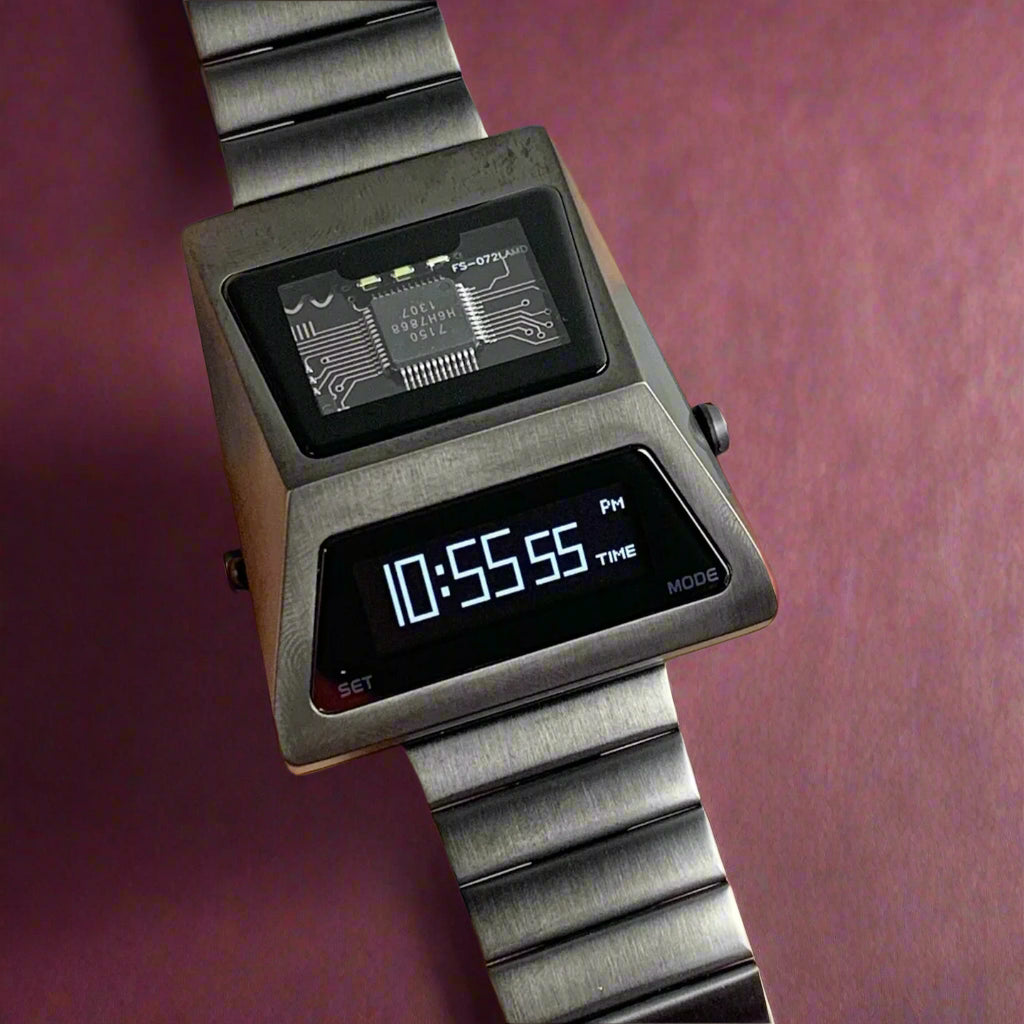 BENLYDESIGN-CYBER TANK /SOLAR/CYBERPUNKS-SS WRIST WATCH 3000-C - REQUIRED PRE-ORDER CHAT WITH US ON WEB