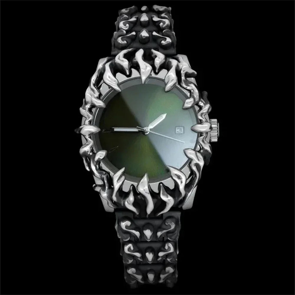 Claw watch alabaster retro Y2K special shaped advanced ins niche watches