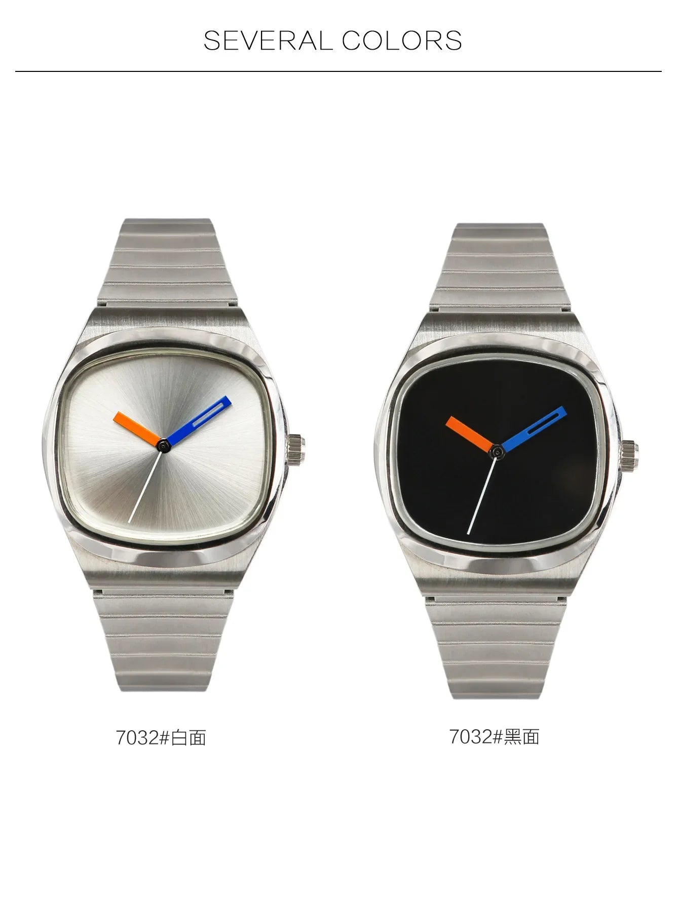 Couple Watch for Men Women Reloj Mujer Man Quartz Wristwatch Male Luxury Black Sliver Color Vintage Ladies Stainless Steel Clock