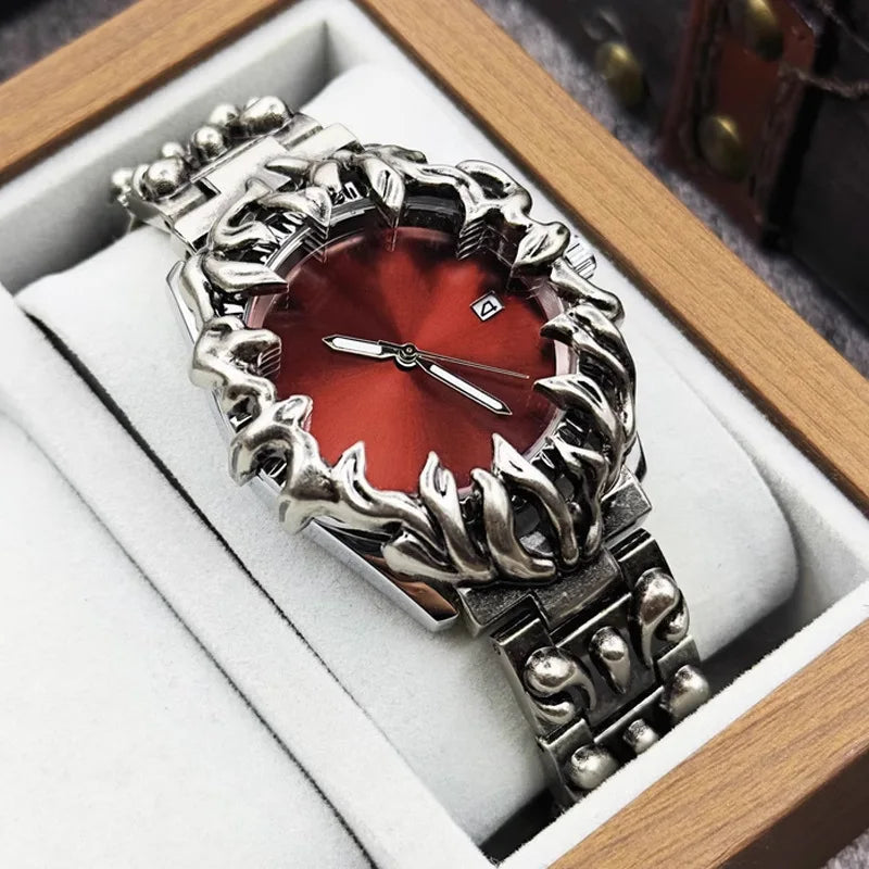 heterosexual claw watch alabaster style retro Y2K special shaped advanced ins niche watches