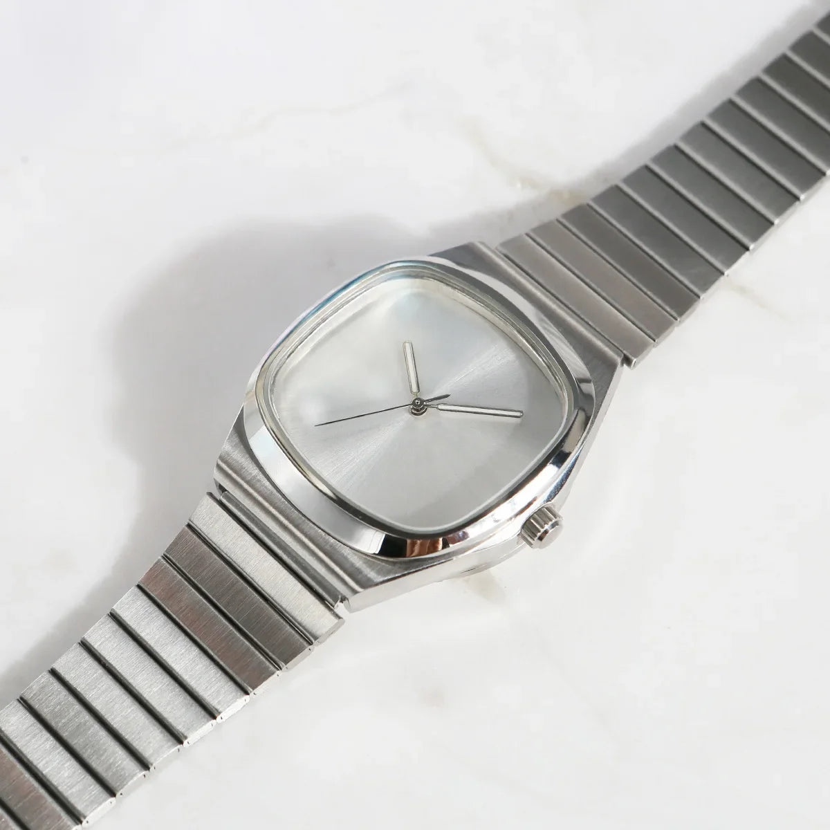 Couple Watch for Men Women Reloj Mujer Man Quartz Wristwatch Male Luxury Black Sliver Color Vintage Ladies Stainless Steel Clock