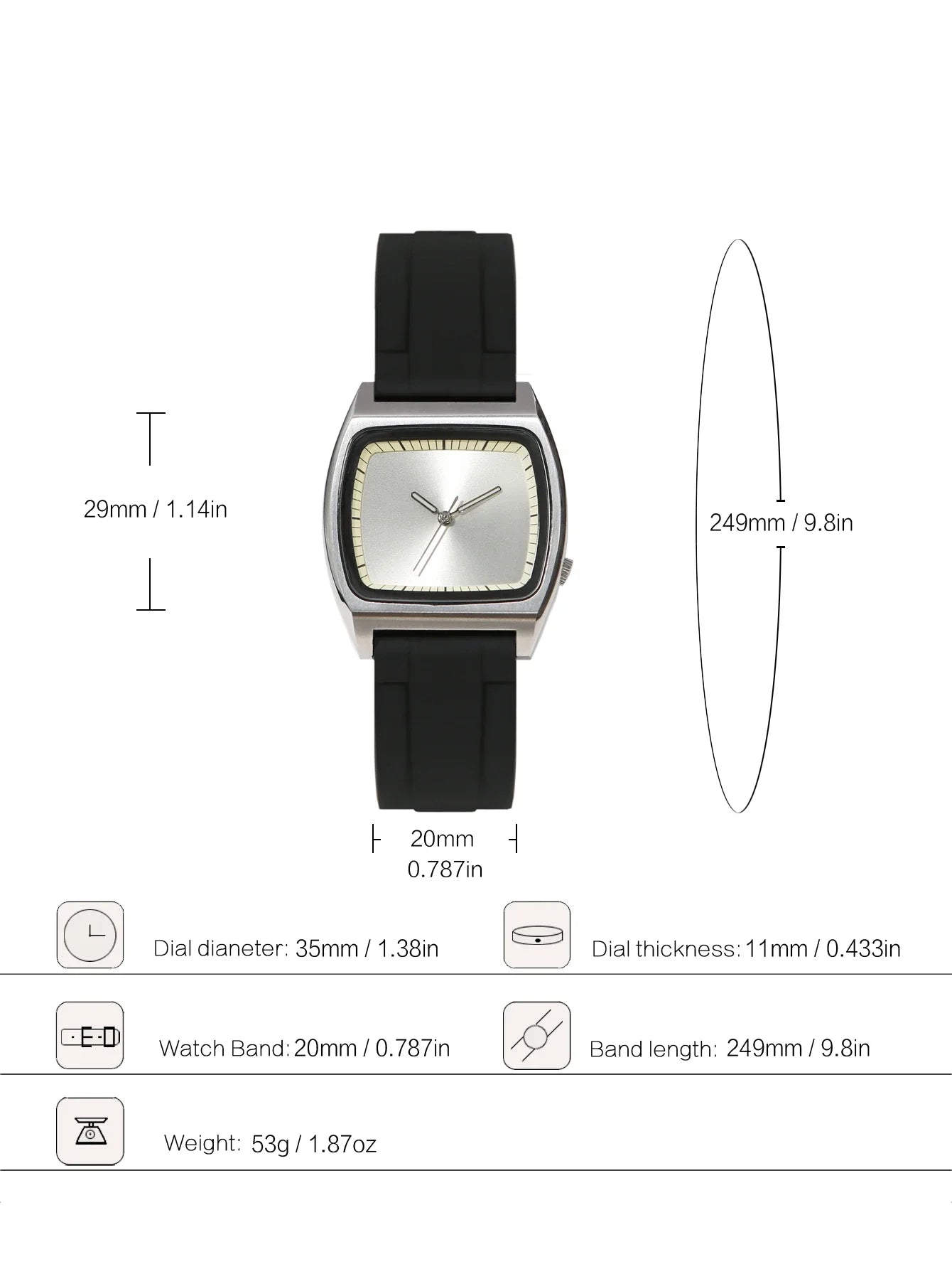 Bauhaus Design Retro Sterile Dial Stainless Steel Unisex Quartz Watch -REQUIRED PRE-ORDER CHAT WITH US ON WEB
