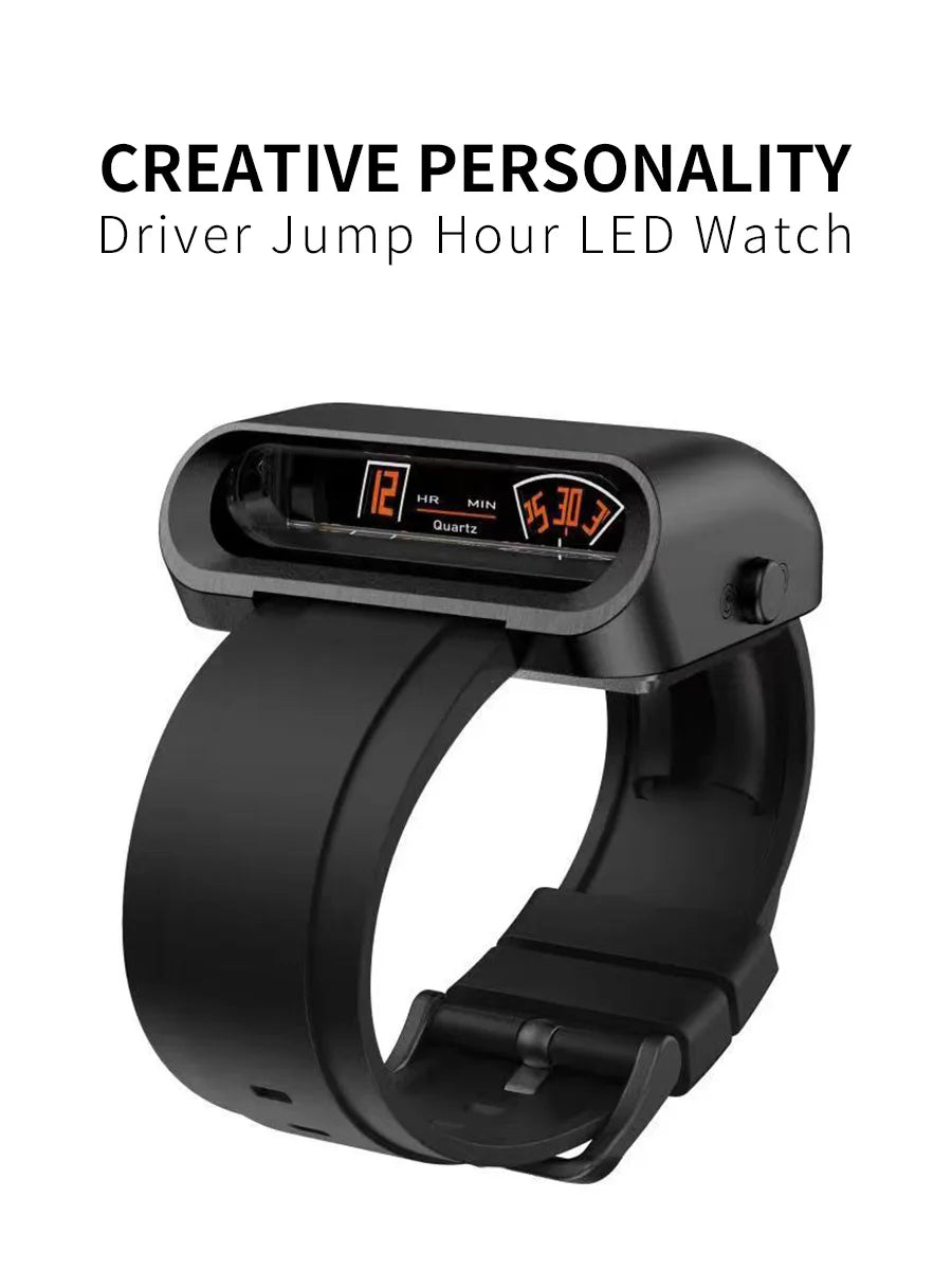 Top Luxury Brand Watches Men Unique Casual Fashion Stainless Steel Band Military Quartz Sport Waterproof Driver Jump Hour Watch