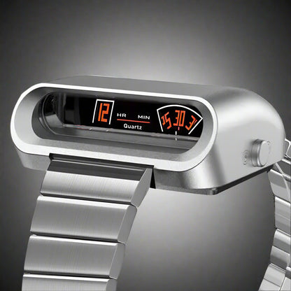 BENLEYDESIGN  - Stainless Steel Band Military Quartz Waterproof Driver Jump Hour Watch