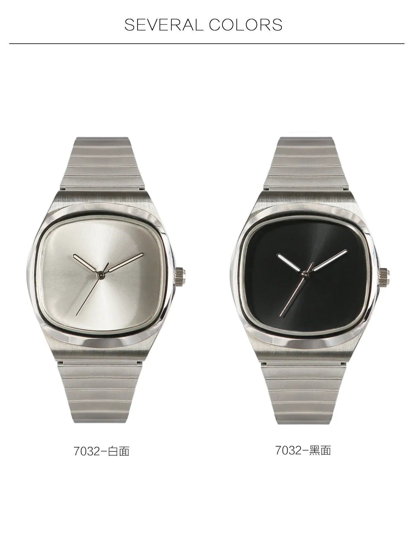 Couple Watch for Men Women Reloj Mujer Man Quartz Wristwatch Male Luxury Black Sliver Color Vintage Ladies Stainless Steel Clock