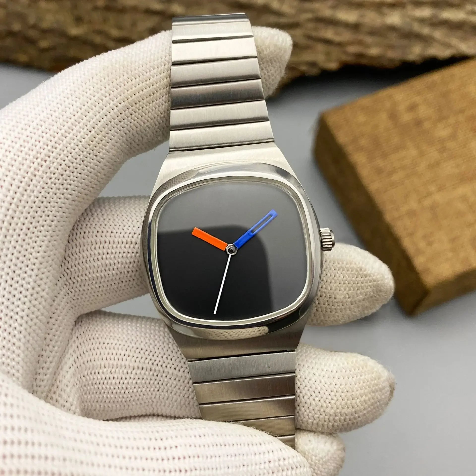 Couple Watch for Men Women Reloj Mujer Man Quartz Wristwatch Male Luxury Black Sliver Color Vintage Ladies Stainless Steel Clock