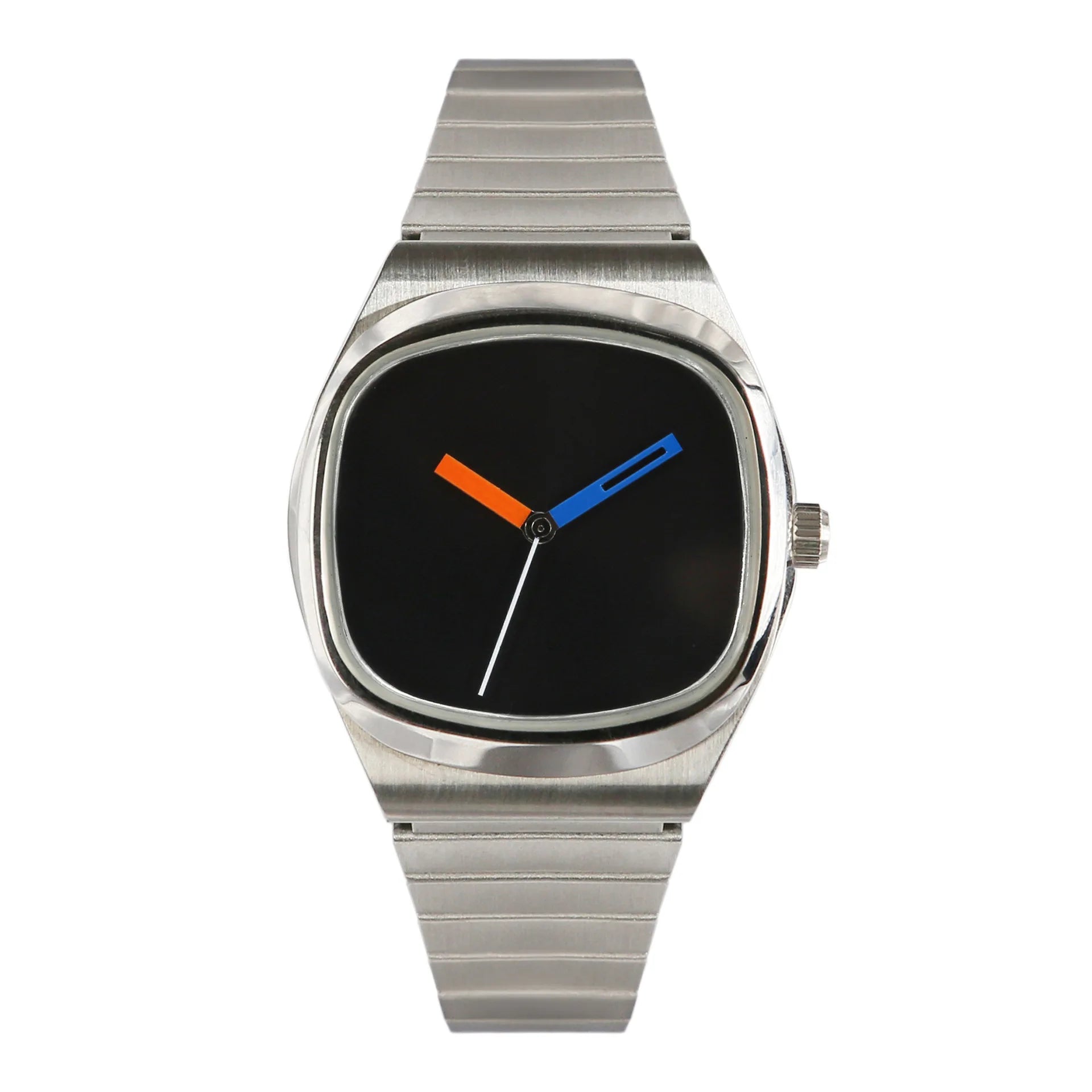 Couple Watch for Men Women Reloj Mujer Man Quartz Wristwatch Male Luxury Black Sliver Color Vintage Ladies Stainless Steel Clock