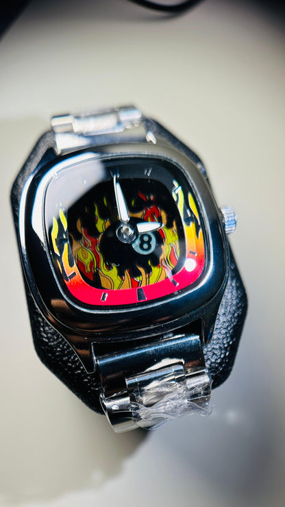 The Flame 8-Ball Retro - Animation on Your Wrist
