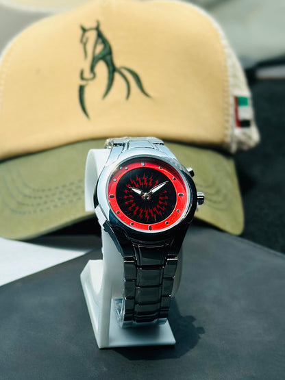RETRO VIBES. DYNAMIC FLICKER. PURE STAINLESS STEEL - CIRCLE DIAL