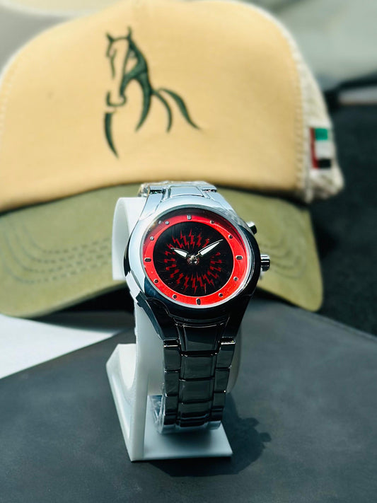 RETRO VIBES. DYNAMIC FLICKER. PURE STAINLESS STEEL - CIRCLE DIAL