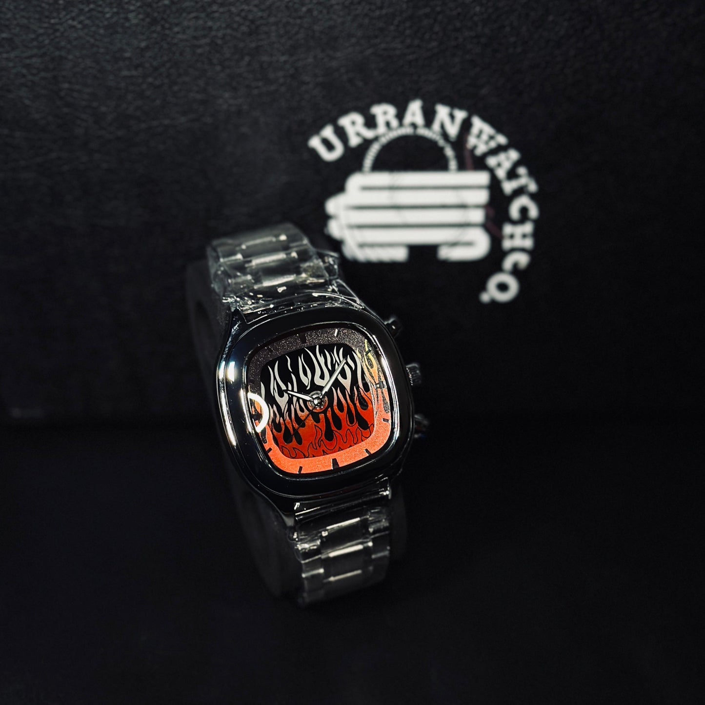 The Flame Dial Watch - Square Dial