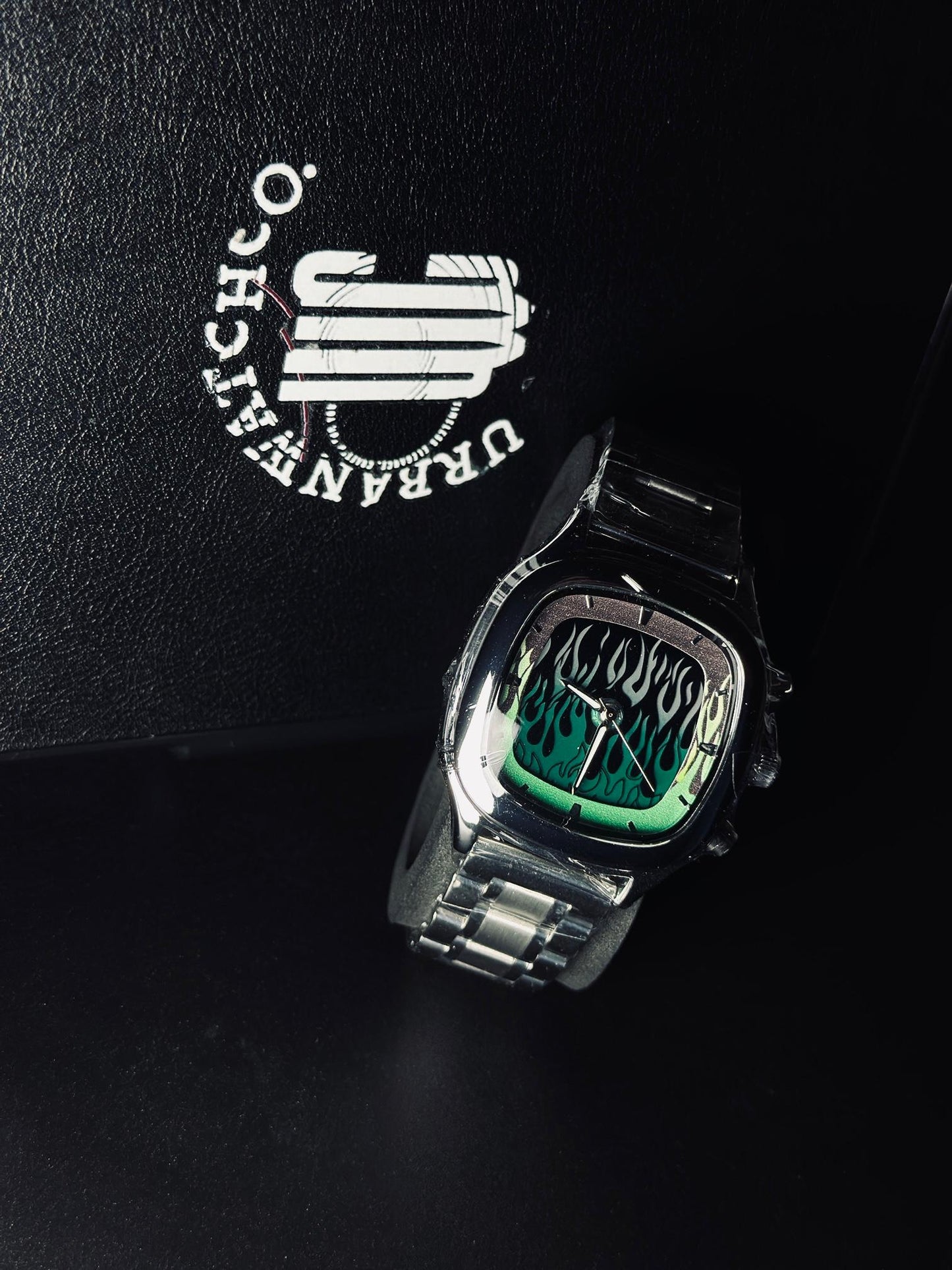 The Flame Dial Watch - Square Dial