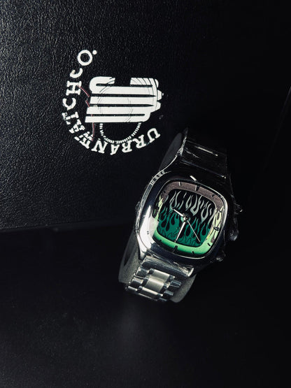 The Flame Dial Watch - Square Dial
