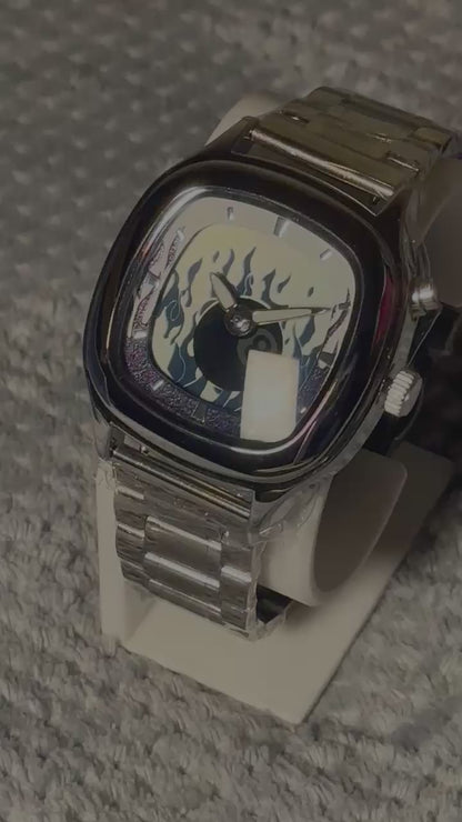 The Flame Dial Watch - Square Dial